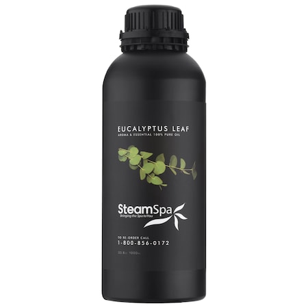 Steamspa 100% Natural Essence of Eucalyptus 1000ml Aromatherapy Bottle G-OILEUC1K